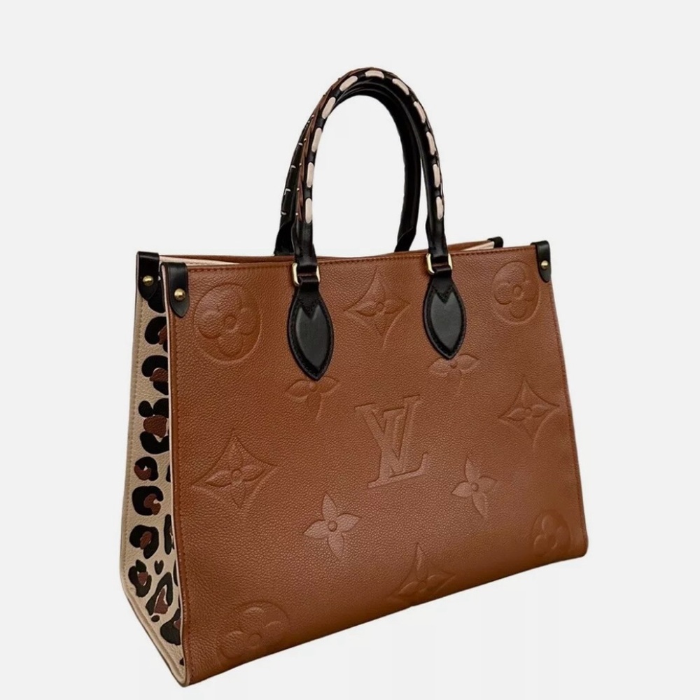 Louis Vuitton OnTheGo Tote Wild at Heart Empreinte Giant MM Cognac Brown Limited